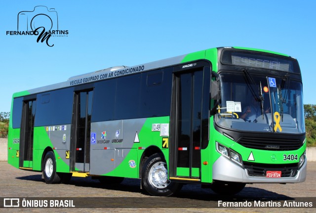 VB Transportes e Turismo 3404 na cidade de Campinas, São Paulo, Brasil, por Fernando Martins Antunes. Número da foto: #12055562.