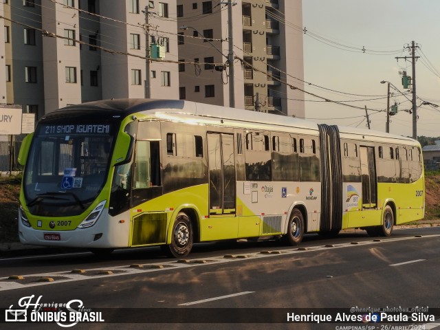 Itajaí Transportes Coletivos 2007 na cidade de Campinas, São Paulo, Brasil, por Henrique Alves de Paula Silva. Número da foto: #12057854.