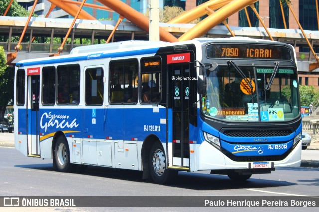 Expresso Garcia RJ 135.013 na cidade de Rio de Janeiro, Rio de Janeiro, Brasil, por Paulo Henrique Pereira Borges. Número da foto: #12059982.