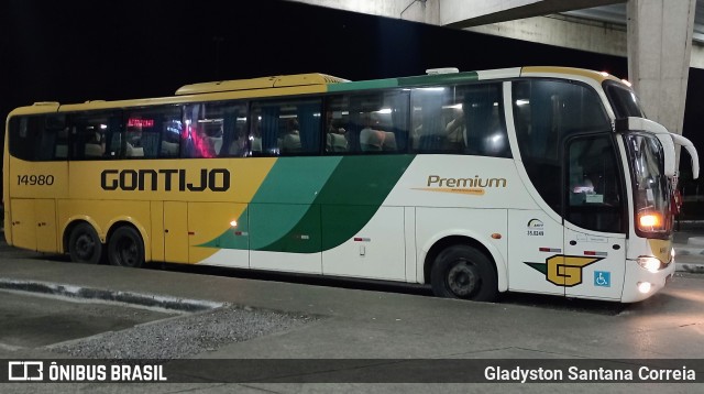 Empresa Gontijo de Transportes 14980 na cidade de Aracaju, Sergipe, Brasil, por Gladyston Santana Correia. Número da foto: #12058496.