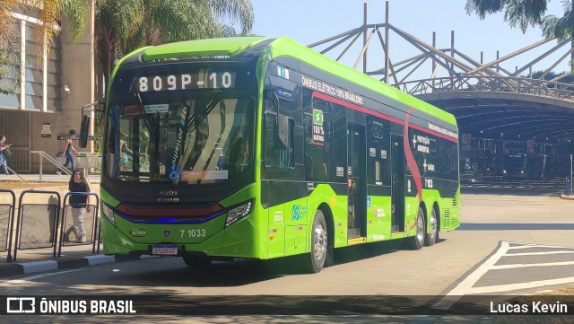 Viação Campo Belo 7 1033 na cidade de São Paulo, São Paulo, Brasil, por Lucas Kevin. Número da foto: #12060054.