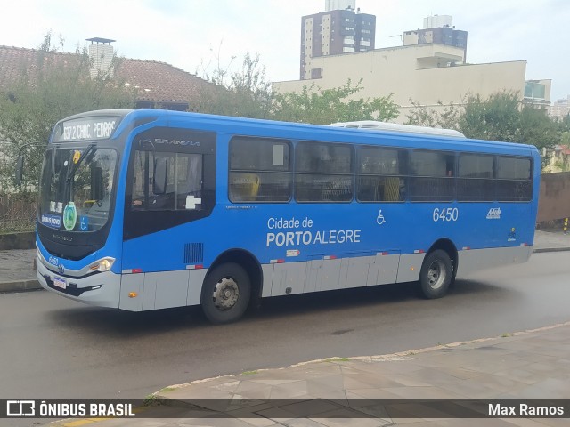 Nortran Transportes Coletivos 6450 na cidade de Porto Alegre, Rio Grande do Sul, Brasil, por Max Ramos. Número da foto: #12060105.