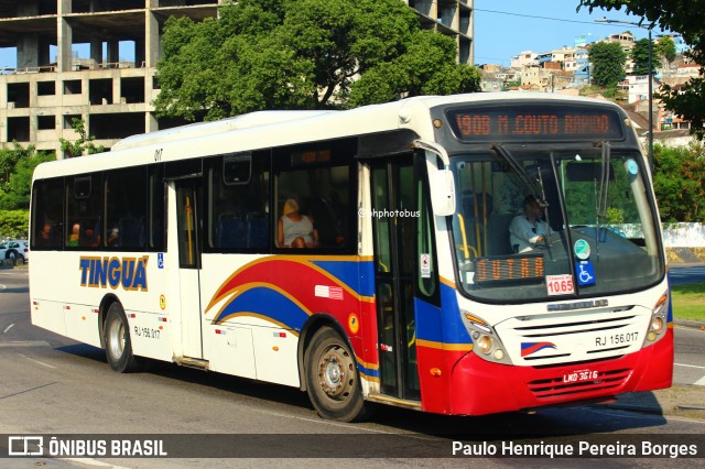 Transportadora Tinguá RJ 156.017 na cidade de Rio de Janeiro, Rio de Janeiro, Brasil, por Paulo Henrique Pereira Borges. Número da foto: #12060148.