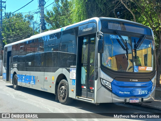 Sambaíba Transportes Urbanos 2 2872 na cidade de São Paulo, São Paulo, Brasil, por Matheus Neri dos Santos. Número da foto: #12058764.