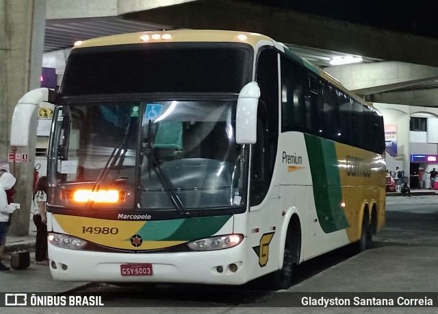 Empresa Gontijo de Transportes 14980 na cidade de Aracaju, Sergipe, Brasil, por Gladyston Santana Correia. Número da foto: #12058498.