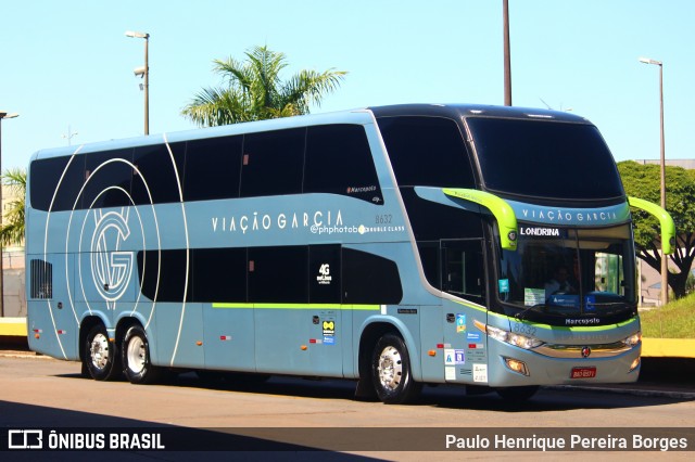 Viação Garcia 8632 na cidade de Londrina, Paraná, Brasil, por Paulo Henrique Pereira Borges. Número da foto: #12058315.