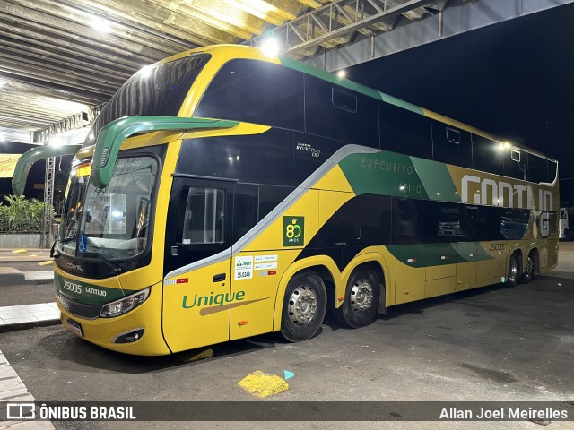 Empresa Gontijo de Transportes 25035 na cidade de Catalão, Goiás, Brasil, por Allan Joel Meirelles. Número da foto: #12058596.