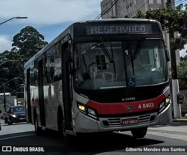 Express Transportes Urbanos Ltda 4 8403 na cidade de São Paulo, São Paulo, Brasil, por Gilberto Mendes dos Santos. Número da foto: #12058314.