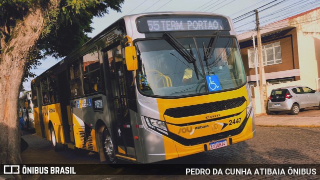 Sancetur - Sou Atibaia 2447 na cidade de Atibaia, São Paulo, Brasil, por PEDRO DA CUNHA ATIBAIA ÔNIBUS. Número da foto: #12058424.