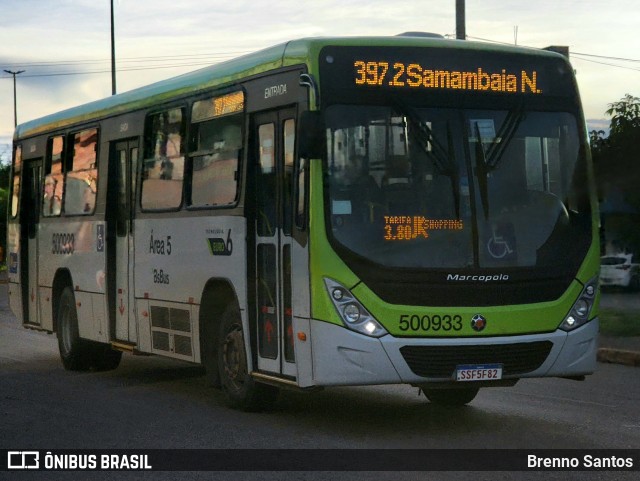 BsBus Mobilidade 500933 na cidade de Samambaia, Distrito Federal, Brasil, por Brenno Santos. Número da foto: #11992299.