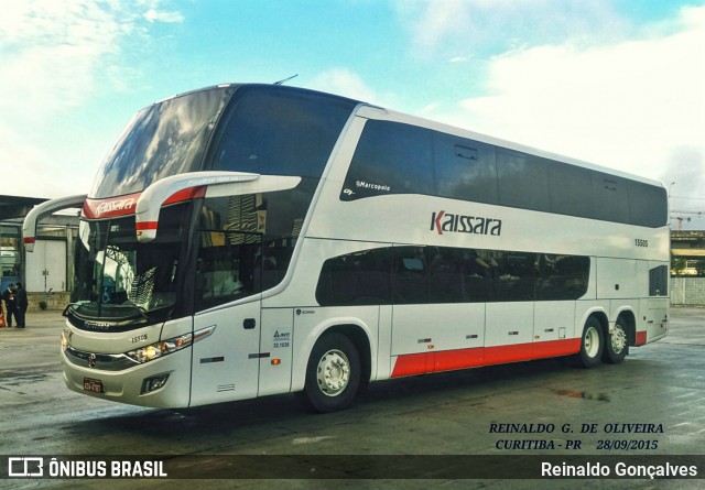 Kaissara - Viação Caiçara 15505 na cidade de Curitiba, Paraná, Brasil, por Reinaldo Gonçalves. ID da foto: 11991896.