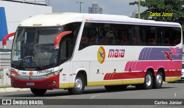 Expresso Maia 1105 na cidade de Goiânia, Goiás, Brasil, por Carlos Júnior. ID da foto: 11993384.