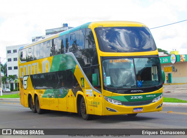 Empresa Gontijo de Transportes 23015 na cidade de Eunápolis, Bahia, Brasil, por Eriques  Damasceno. ID da foto: 11993338.