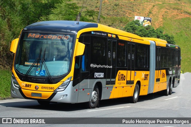 Mobi Rio E902380 na cidade de Piraí, Rio de Janeiro, Brasil, por Paulo Henrique Pereira Borges. ID da foto: 11992952.