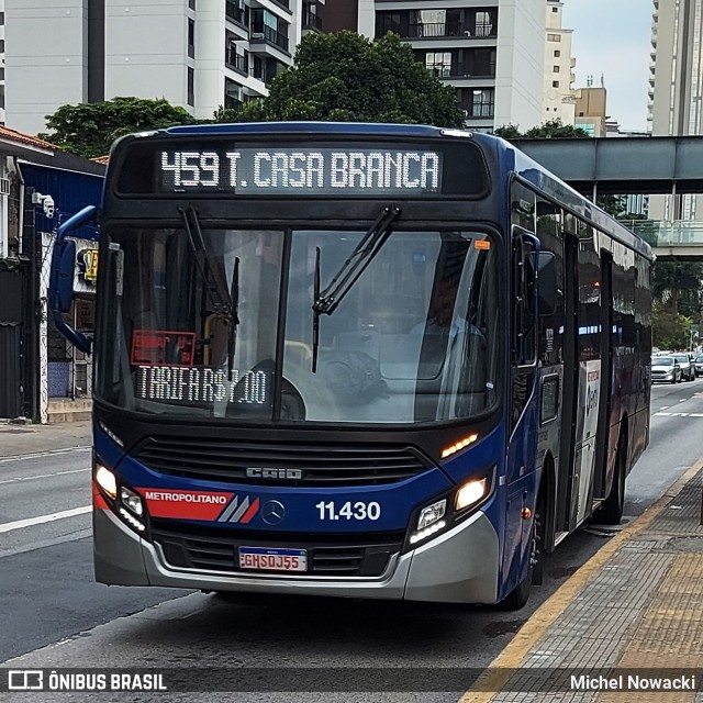 Viação Pirajuçara 11.430 na cidade de São Paulo, São Paulo, Brasil, por Michel Nowacki. Número da foto: #11991468.