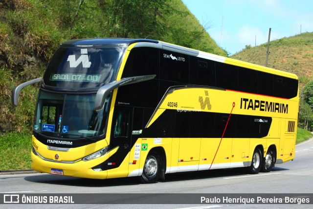 Viação Nova Itapemirim 40246 na cidade de Piraí, Rio de Janeiro, Brasil, por Paulo Henrique Pereira Borges. Número da foto: #11992965.