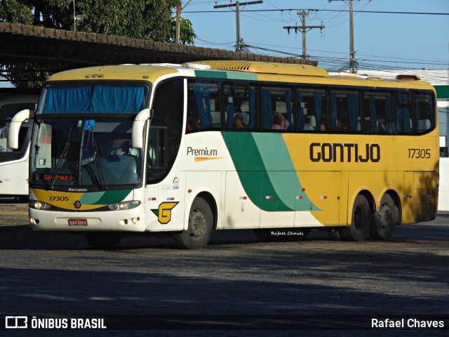 Empresa Gontijo de Transportes 17305 na cidade de Vitória da Conquista, Bahia, Brasil, por Rafael Chaves. Número da foto: #12061317.