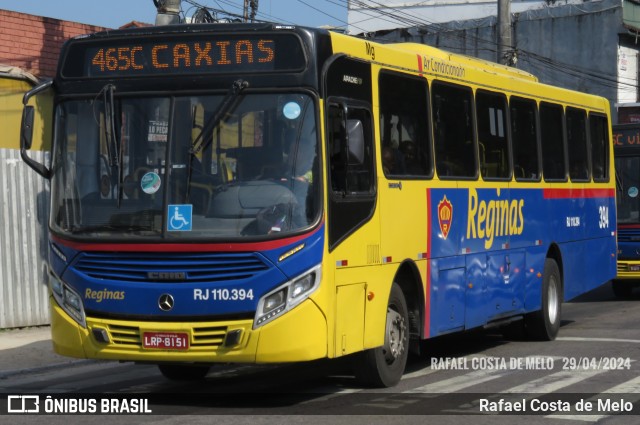 Auto Viação Reginas RJ 110.394 na cidade de Magé, Rio de Janeiro, Brasil, por Rafael Costa de Melo. Número da foto: #12062914.
