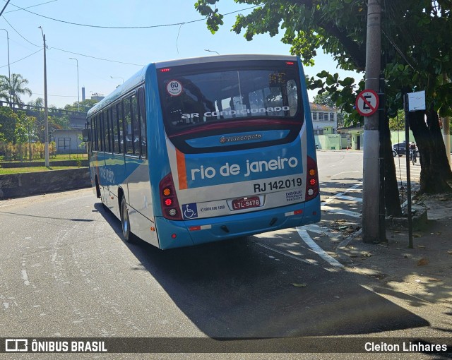Expresso Rio de Janeiro RJ 142.019 na cidade de Niterói, Rio de Janeiro, Brasil, por Cleiton Linhares. Número da foto: #12061556.