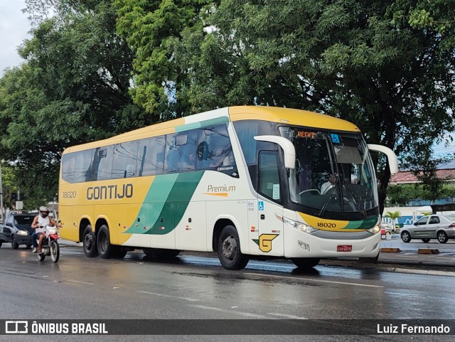 Empresa Gontijo de Transportes 18020 na cidade de Maceió, Alagoas, Brasil, por Luiz Fernando. Número da foto: #12062561.