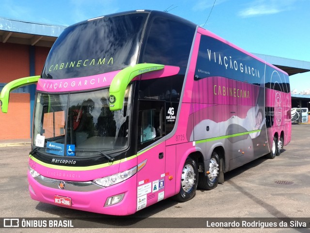 Viação Garcia 8725 na cidade de Porto Alegre, Rio Grande do Sul, Brasil, por Leonardo Rodrigues da Silva. Número da foto: #12061255.