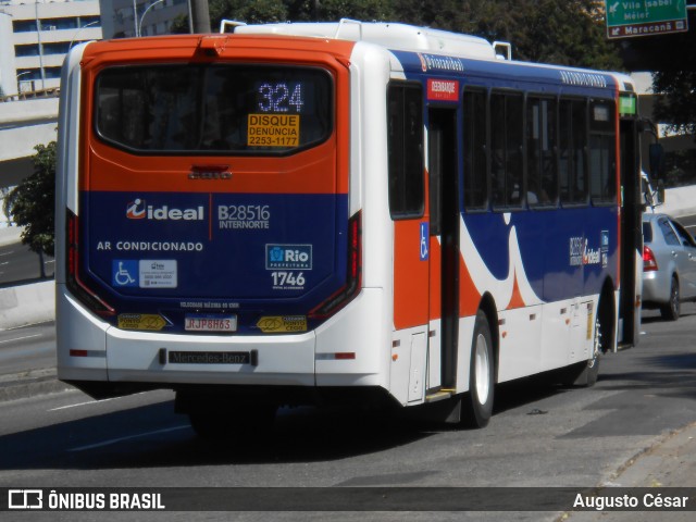 Viação Ideal B28516 na cidade de Rio de Janeiro, Rio de Janeiro, Brasil, por Augusto César. Número da foto: #12061276.