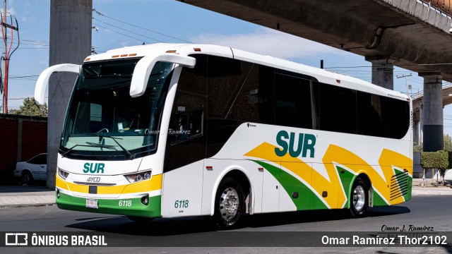 Autobuses Sur 6118 na cidade de Venustiano Carranza, Ciudad de México, México, por Omar Ramírez Thor2102. Número da foto: #12062299.