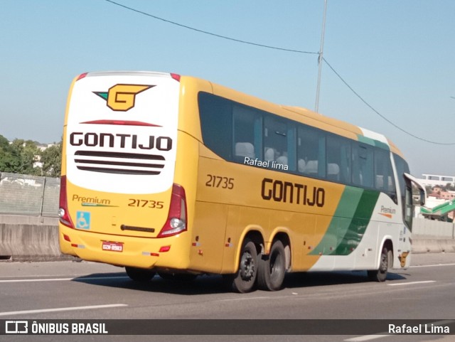 Empresa Gontijo de Transportes 21735 na cidade de Itaboraí, Rio de Janeiro, Brasil, por Rafael Lima. Número da foto: #12062300.