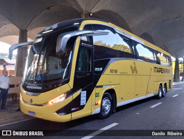 Viação Nova Itapemirim 60106 na cidade de Volta Redonda, Rio de Janeiro, Brasil, por Danilo  Ribeiro. Número da foto: #12061515.