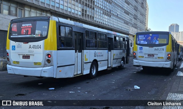 Real Auto Ônibus A41004 na cidade de Rio de Janeiro, Rio de Janeiro, Brasil, por Cleiton Linhares. Número da foto: #12061096.