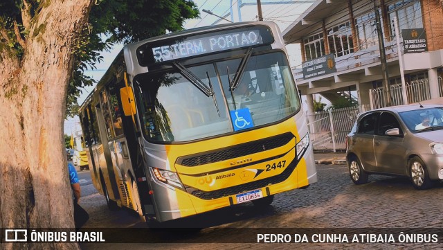 Sancetur - Sou Atibaia 2447 na cidade de Atibaia, São Paulo, Brasil, por PEDRO DA CUNHA ATIBAIA ÔNIBUS. Número da foto: #12061061.