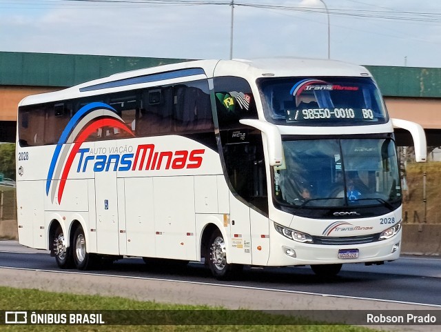 Auto Viação TransMinas 2028 na cidade de São José dos Campos, São Paulo, Brasil, por Robson Prado. Número da foto: #12062475.