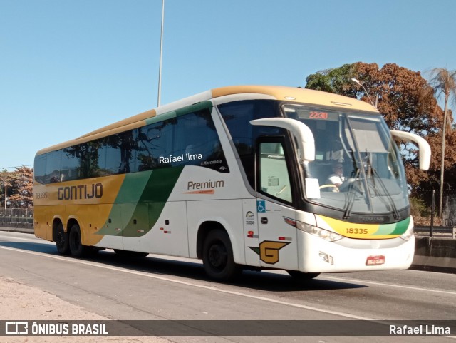 Empresa Gontijo de Transportes 18335 na cidade de Itaboraí, Rio de Janeiro, Brasil, por Rafael Lima. Número da foto: #12062287.
