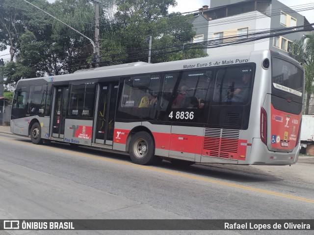 Express Transportes Urbanos Ltda 4 8836 na cidade de São Paulo, São Paulo, Brasil, por Rafael Lopes de Oliveira. ID da foto: 11995610.