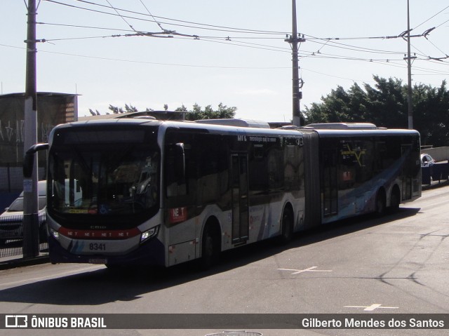 Next Mobilidade - ABC Sistema de Transporte 8341 na cidade de Santo André, São Paulo, Brasil, por Gilberto Mendes dos Santos. Número da foto: #11993522.