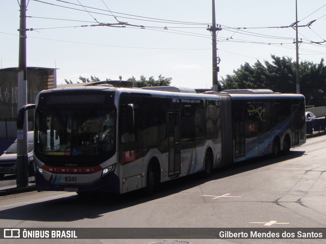 Next Mobilidade - ABC Sistema de Transporte 8341 na cidade de Santo André, São Paulo, Brasil, por Gilberto Mendes dos Santos. ID da foto: 11993522.