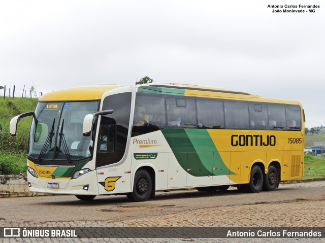 Empresa Gontijo de Transportes 15085 na cidade de João Monlevade, Minas Gerais, Brasil, por Antonio Carlos Fernandes. ID da foto: 11996772.