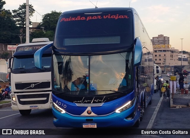 Marlim Azul Turismo 8010 na cidade de Cariacica, Espírito Santo, Brasil, por Everton Costa Goltara. Número da foto: #11996382.
