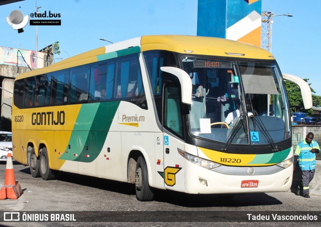 Empresa Gontijo de Transportes 18220 na cidade de Rio de Janeiro, Rio de Janeiro, Brasil, por Tadeu Vasconcelos. ID da foto: 11996364.