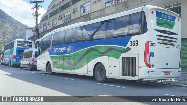 Bel-Tour Transportes e Turismo 369 na cidade de Petrópolis, Rio de Janeiro, Brasil, por Zé Ricardo Reis. ID da foto: 11998673.