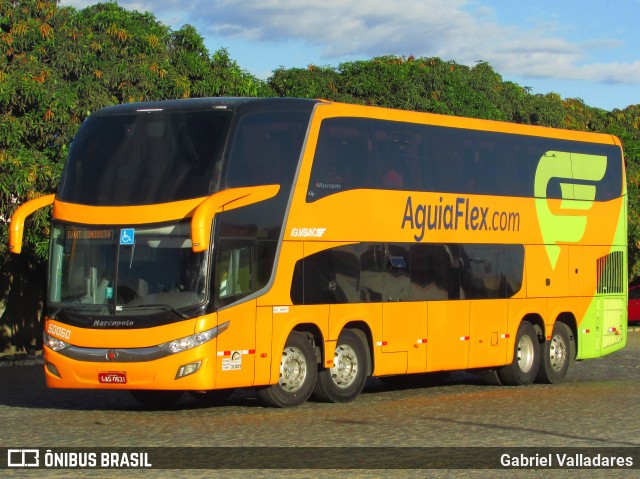 Viação Águia Branca 50060 na cidade de Vitória da Conquista, Bahia, Brasil, por Gabriel Valladares. ID da foto: 11998813.