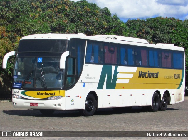 Viação Nacional 10500 na cidade de Vitória da Conquista, Bahia, Brasil, por Gabriel Valladares. ID da foto: 11998821.