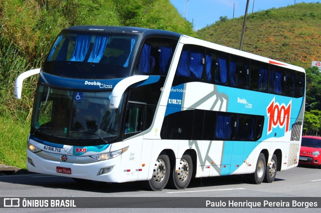 Auto Viação 1001 RJ 108.713 na cidade de Piraí, Rio de Janeiro, Brasil, por Paulo Henrique Pereira Borges. ID da foto: 11999701.