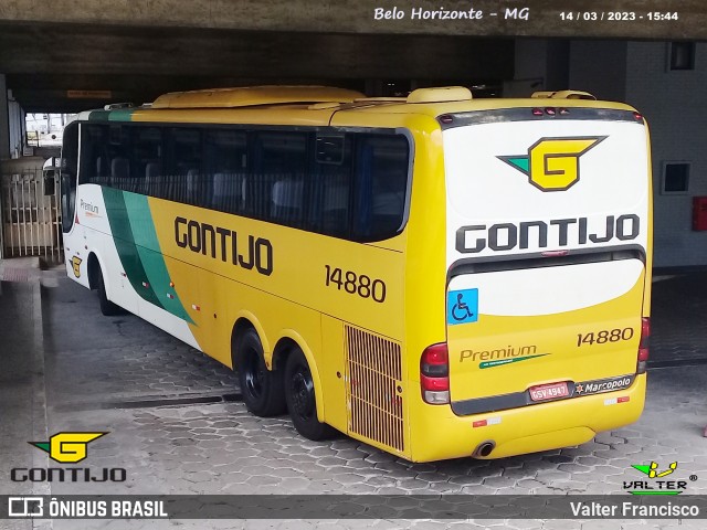 Empresa Gontijo de Transportes 14880 na cidade de Belo Horizonte, Minas Gerais, Brasil, por Valter Francisco. Número da foto: #11998662.