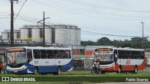 ViaBus Transportes CT-97705 na cidade de Benevides, Pará, Brasil, por Fabio Soares. ID da foto: 12001241.