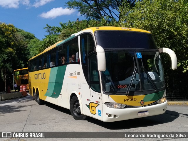 Empresa Gontijo de Transportes 14560 na cidade de São Paulo, São Paulo, Brasil, por Leonardo Rodrigues da Silva. ID da foto: 12000328.