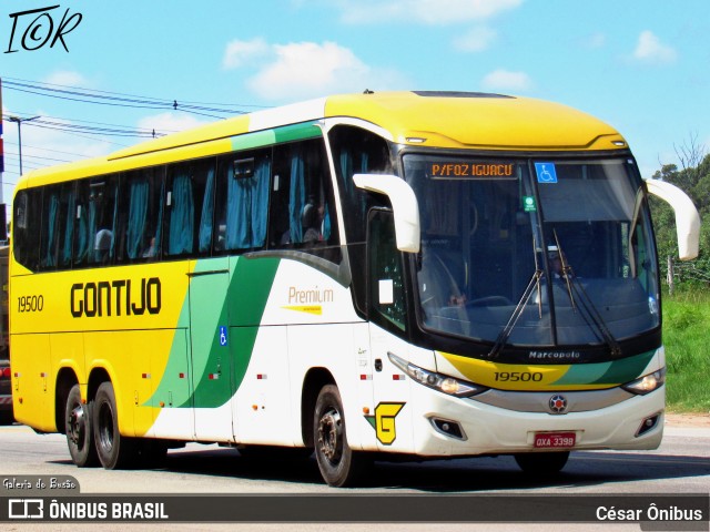 Empresa Gontijo de Transportes 19500 na cidade de Belo Horizonte, Minas Gerais, Brasil, por César Ônibus. ID da foto: 12002520.