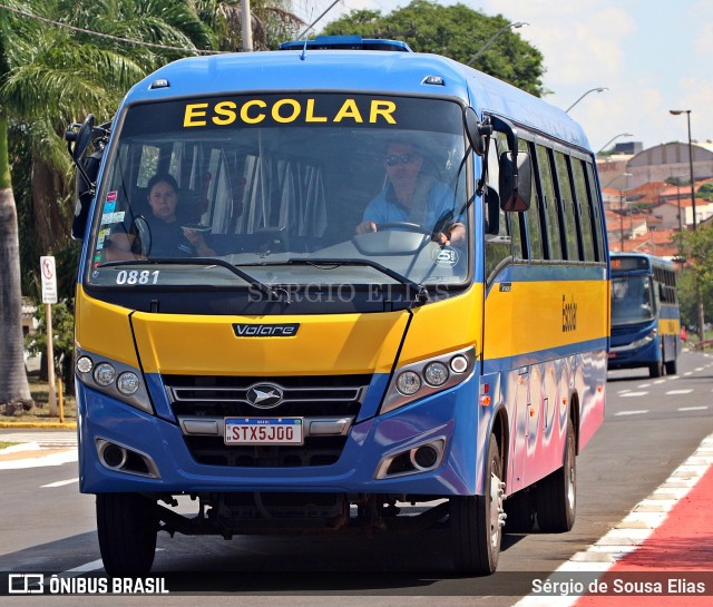 Oswaldo Brambilla Transporte Coletivo 0881 na cidade de Bauru, São Paulo, Brasil, por Sérgio de Sousa Elias. Número da foto: #12002562.