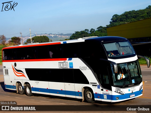 Expresso União 20063 na cidade de Sabará, Minas Gerais, Brasil, por César Ônibus. ID da foto: 12002494.