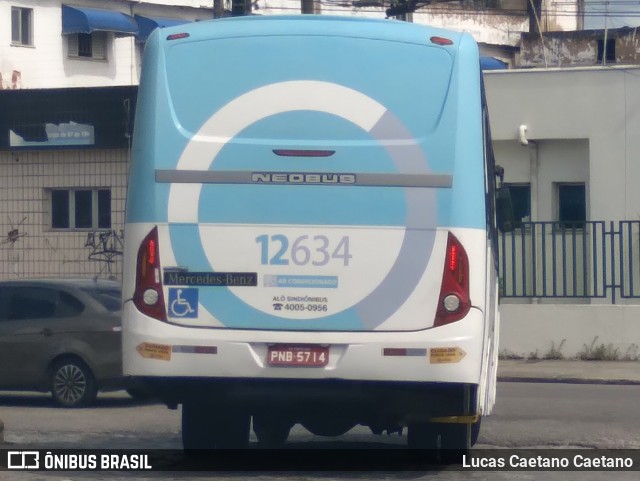 Auto Viação São José 12634 na cidade de Fortaleza, Ceará, Brasil, por Lucas Caetano Caetano. ID da foto: 12000901.